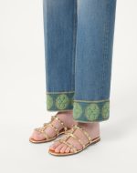 ROCKSTUD LAMINATED NAPPA SLIDE SANDAL - Image 4